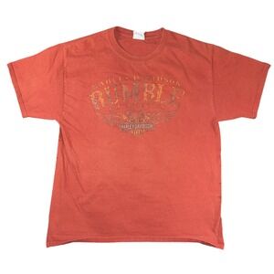 Harley-Davidson Shirt Mens Large Rumble Motorcycles Natchez Trace Tuscumbia AL